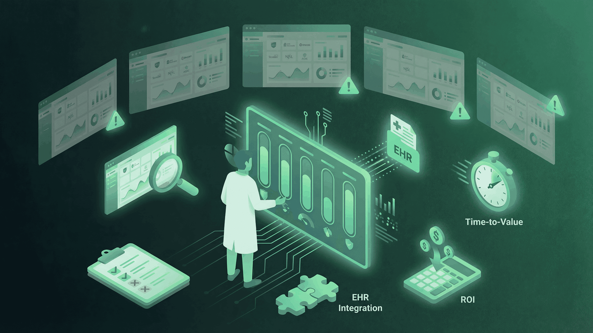 Patient Referral Management Software buyer's guide showing evaluation framework