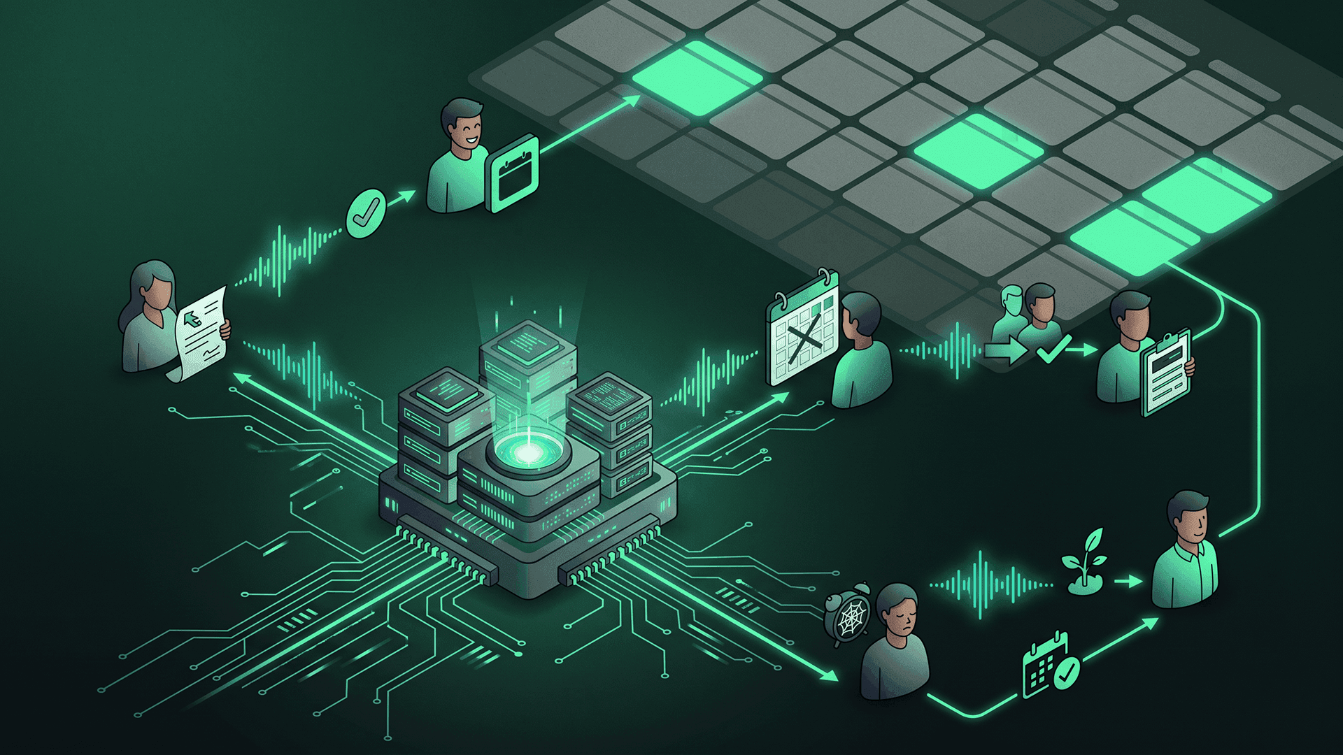 Voice AI outbound calling automation converting referrals and filling appointment slots without coordinator time