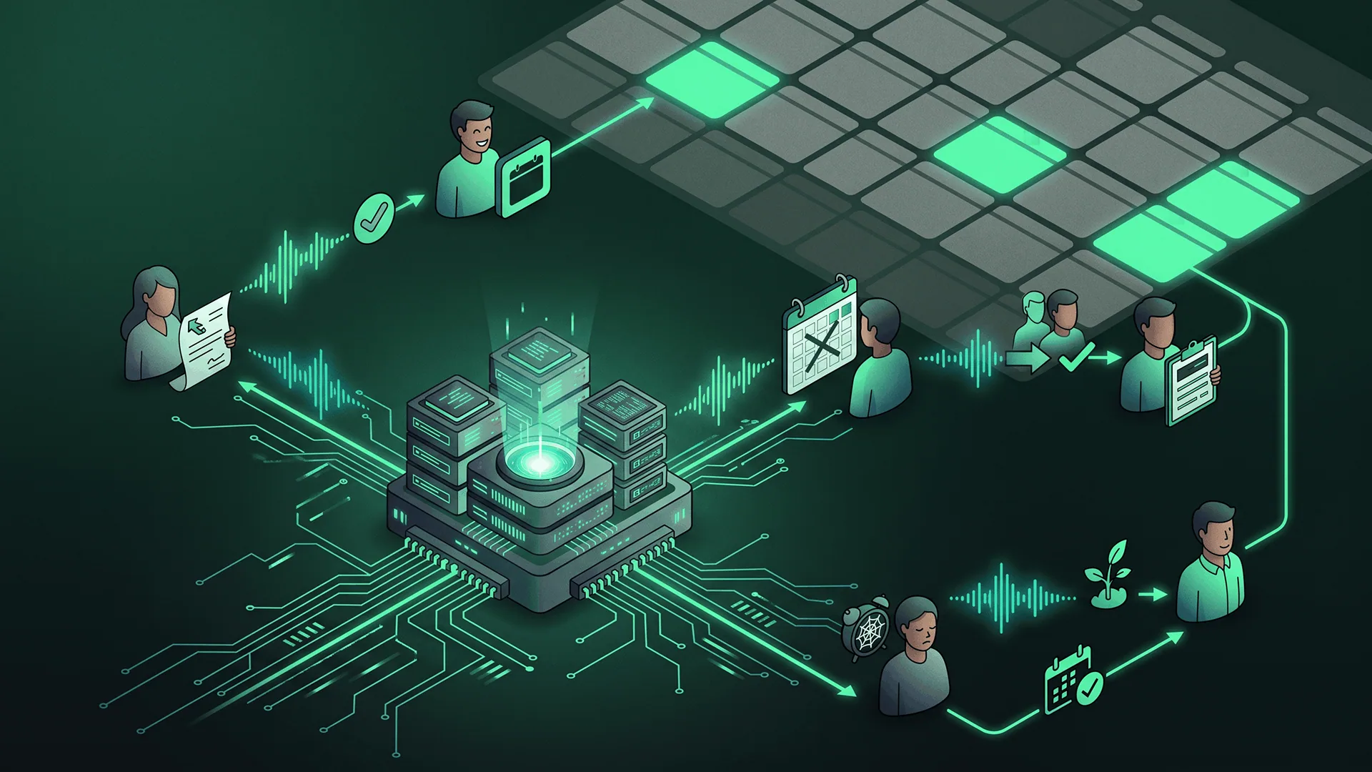 Voice AI outbound calling automation converting referrals and filling appointment slots without coordinator time