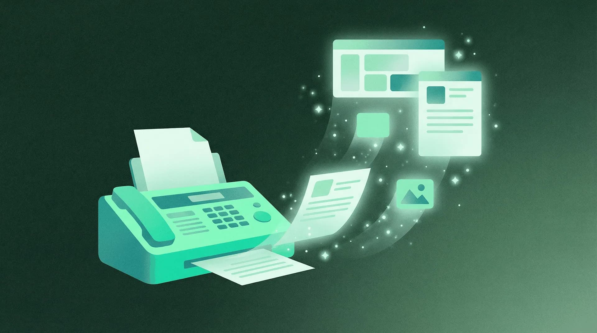 How to Automate Fax Processing in a Medical Office Medical fax automation workflow showing AI processing faxes into structured EHR data in seconds