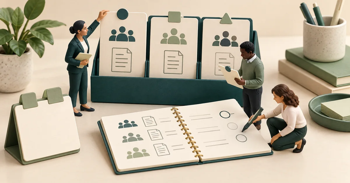 HEDIS measures explained for practice operations teams Miniature quality team comparing measure reference cards and documentation