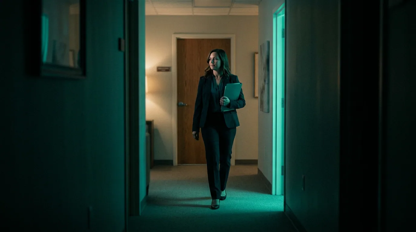 Behavioral Health Referral Management: A Practice Guide Behavioral health provider walking a clinic corridor, reflecting discreet referral coordination