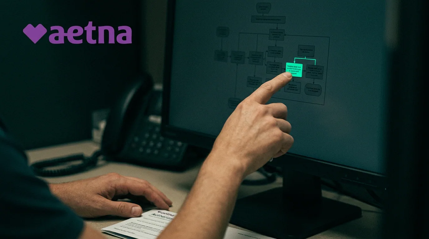 Aetna Prior Authorization Automation Aetna prior authorization workflow with precertification checks and documentation review