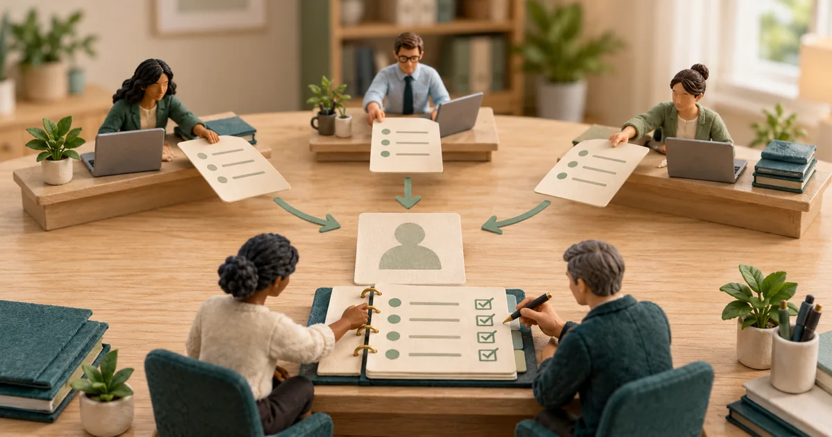 Overlapping Care-Gap Lists: Coordinate One Patient's Outreach Across Teams Miniature coordinators combine overlapping outreach lists around one shared contact plan.