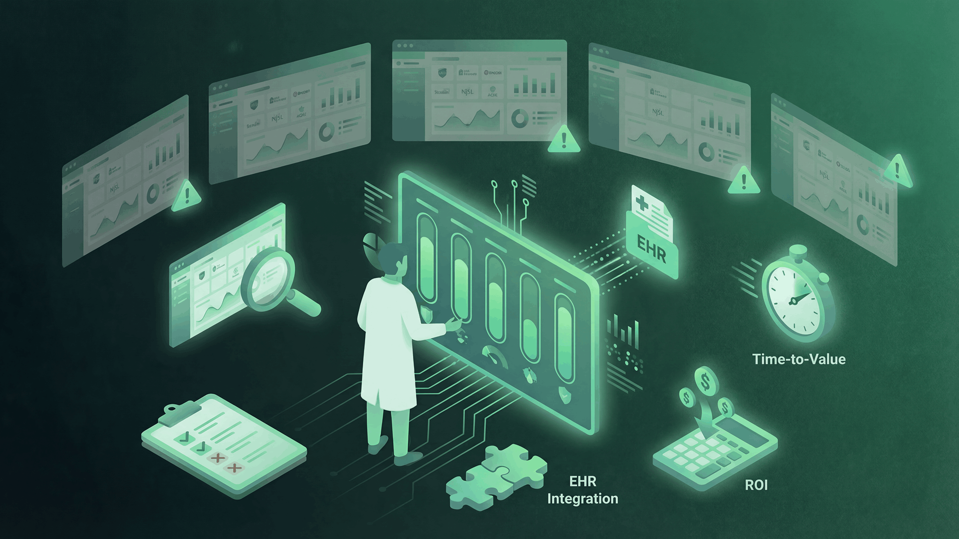 Patient Referral Management Software buyer's guide showing evaluation framework
