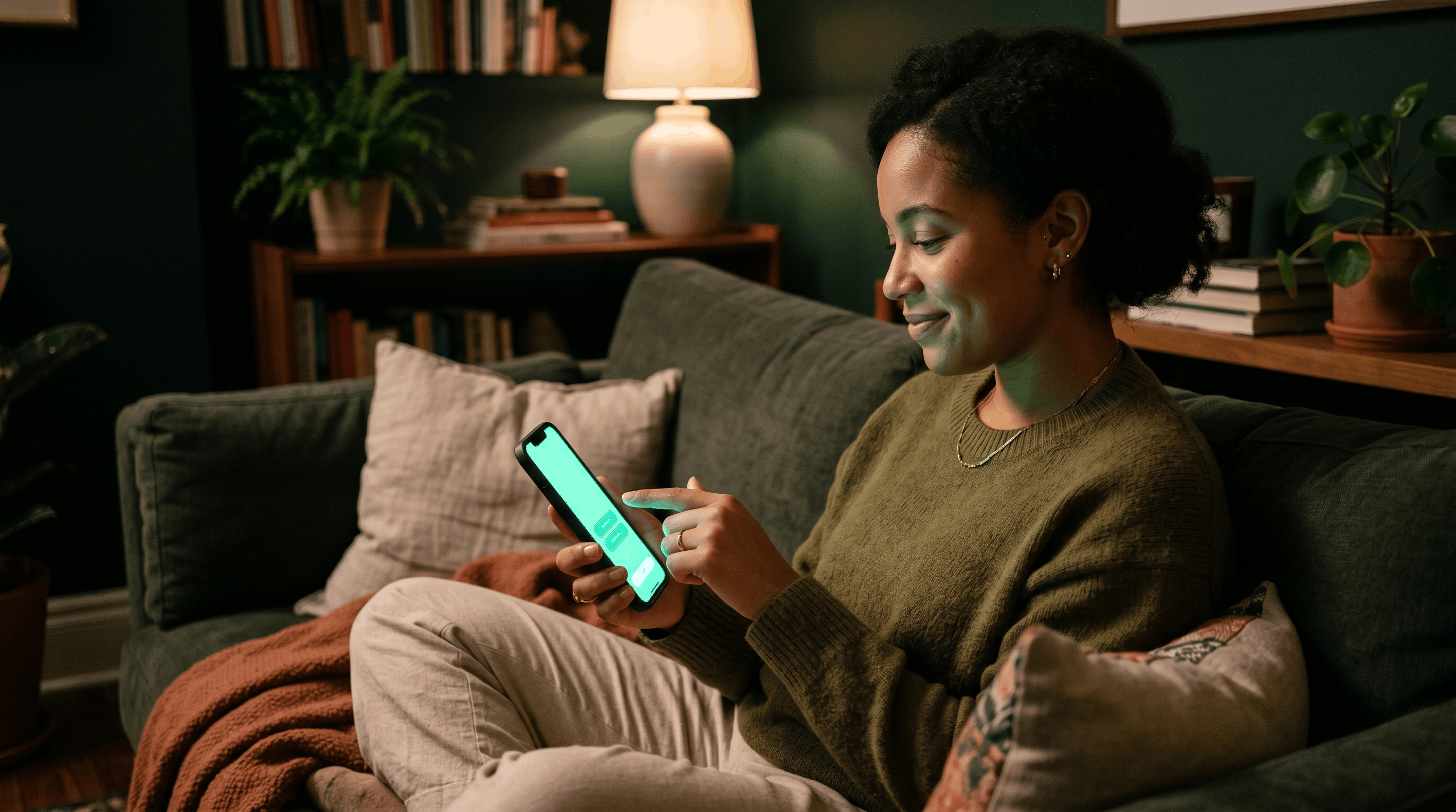 Isometric dark-green scene of a self-scheduling flow with a patient phone showing a calendar UI on the left, a tier ladder going Tier 1 callback form, Tier 2 EHR-native, Tier 3 intelligent self-scheduling rising on the right, with insurance and provider validation icons feeding into a central booking confirmation