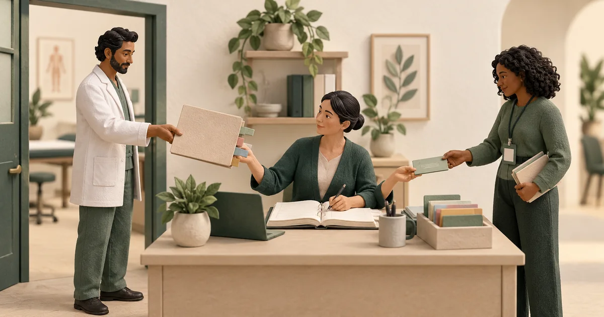 Why specialists return or decline referrals, with the reason and next owner tracked Coordinator recording a specialist response and assigning the next referral action